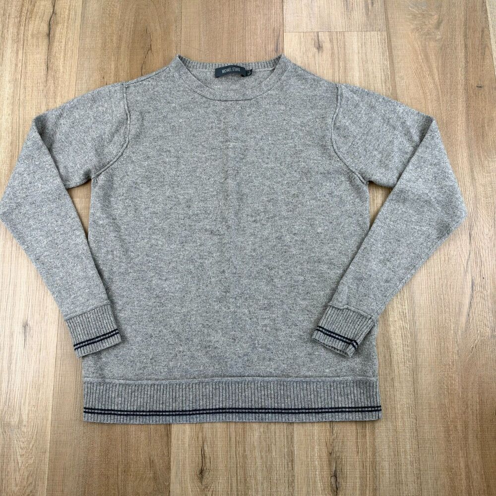 Michael Stars Women's Small Gray Extra Fine Wool Cashmere Blend Warm Sweatshirt